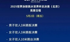 爱游戏APP:2025北京跳水世界杯总决赛赛程时间表 中国“梦之队”参赛名单
